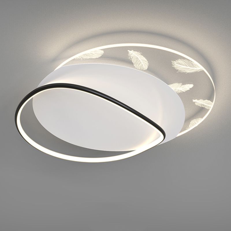 2 Light Ceiling Lamp Modern Style Metal Ceiling Lighting for Dining Room