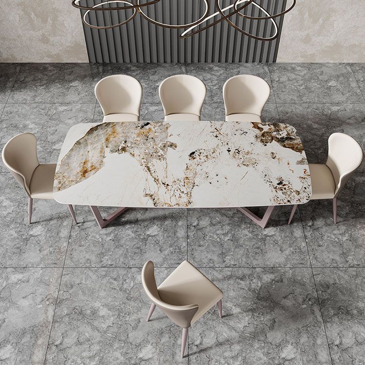 Nordic 1/6/7/8 Pieces Dining Set Sintered Stone Dining Table Set for Home