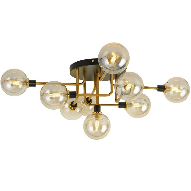 Bubble Semiflush Mount Lighting Contemporary Glass Soffitto Light Fixtures per Bedroom