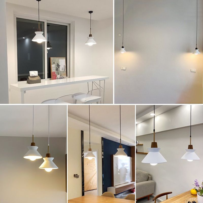 Modern Simplicity Conical Hanging Ceiling Light Cement Hanging Light for Living Room