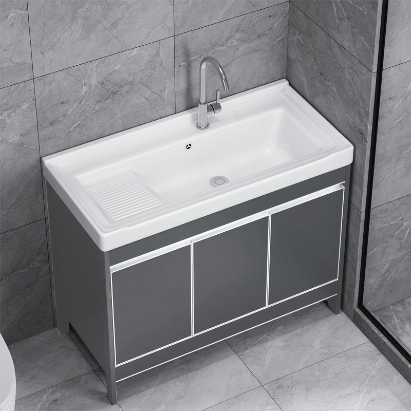 Freestanding Bathroom Vanity Space Aluminum Bathroom Vanity with Sink