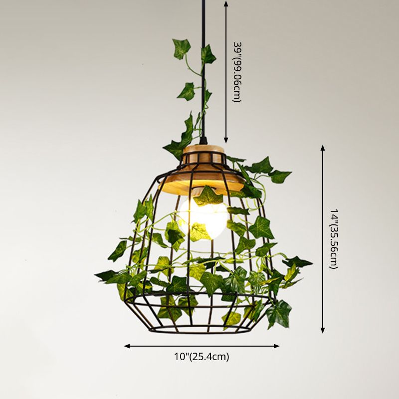 Shaded Hanging Pendant Light Loft Style Metal Pendant Lighting Fixture for Restaurant