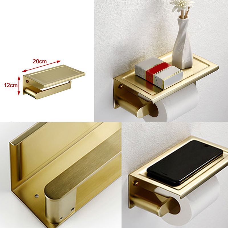 Brushed Brass Metal Bathroom Accessory As Individual Or As a Set