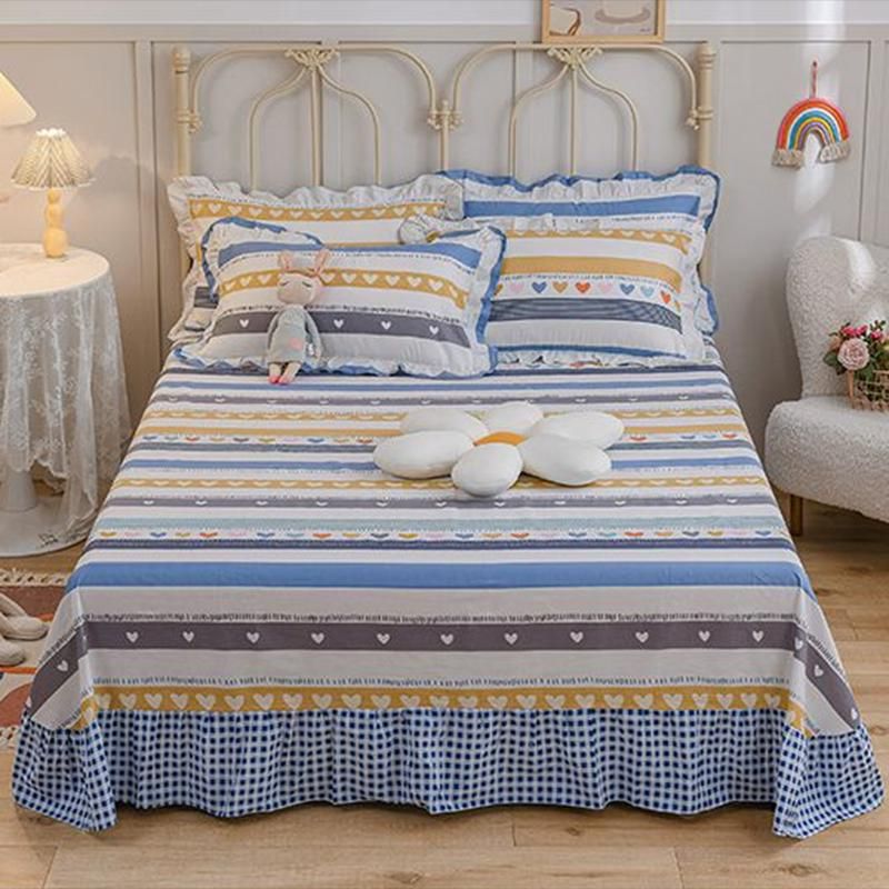 Cotton Bed Sheet Home Bedroom Dormitory Simple Bed Sheet Set