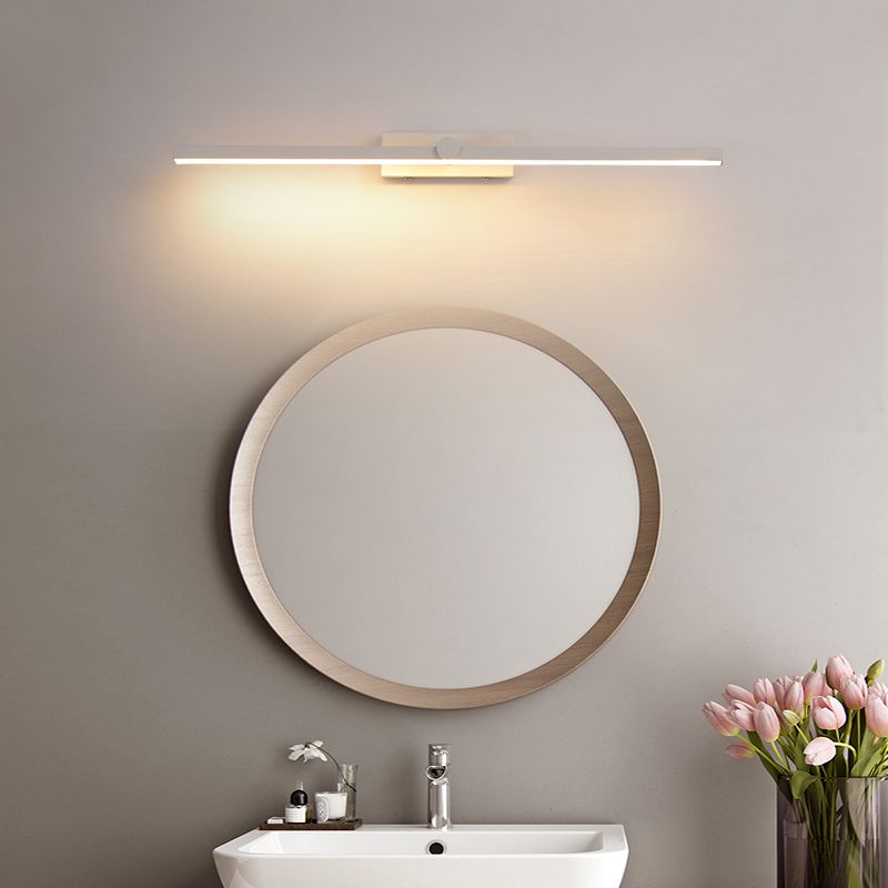 Modern Style Linear Shape Wall Lighting Metal 1 Light Wall Lights for Bathroom