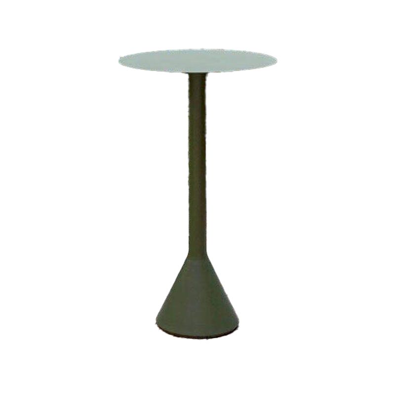 Green Metal Bar Table Industrial Water Resistant Table for Outdoor