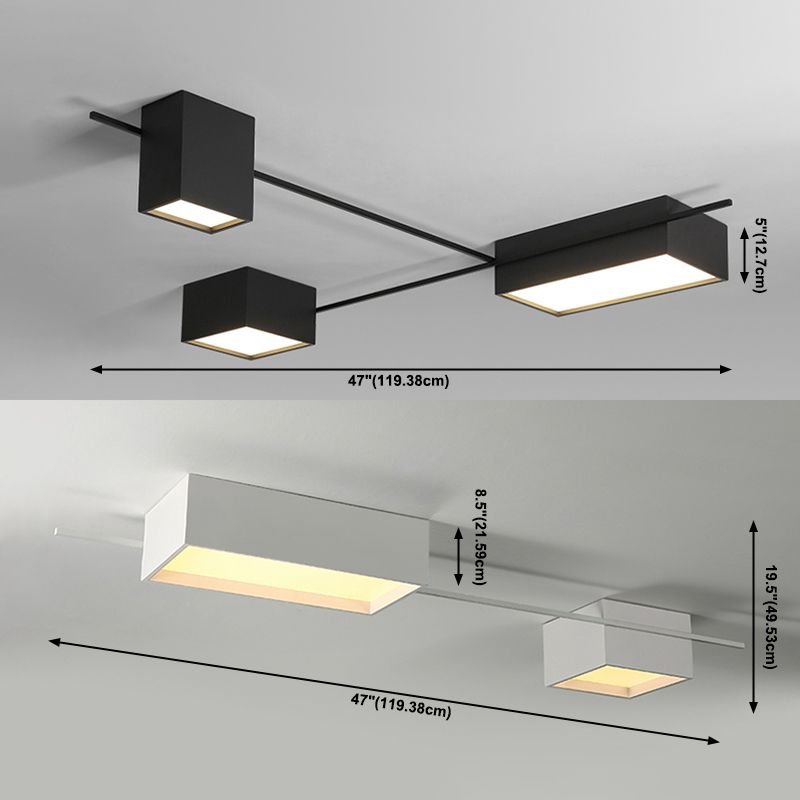 Luz de techo de montaje de descarga cuadrada de la luz de techo de montaje de descarga moderna