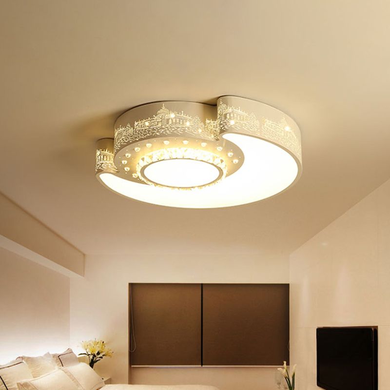 現代基本風シーリングランプの幾何型水晶製シェード付き客室向けLED灯あるの全シーリングランプ