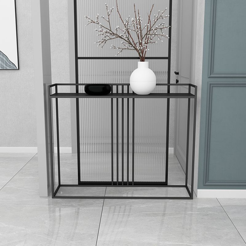 Contemporary Ironcraft Rectangle Console Table Accent Table for Hall