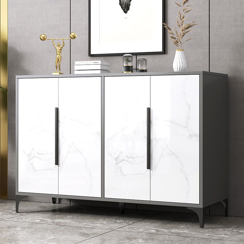 Contemporary Sideboard Engineered Wood Sideboard with Door for Dining Room