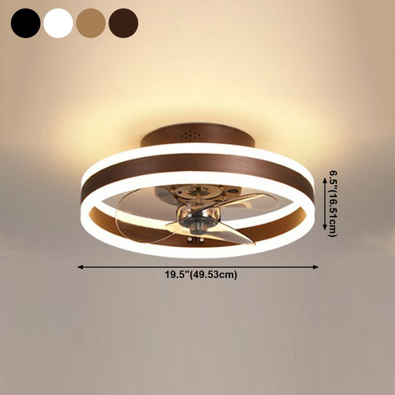 Éclairage de plafond LED circulaire Simplicité en acrylique chambre à coucher semi-flush lampe au plafond