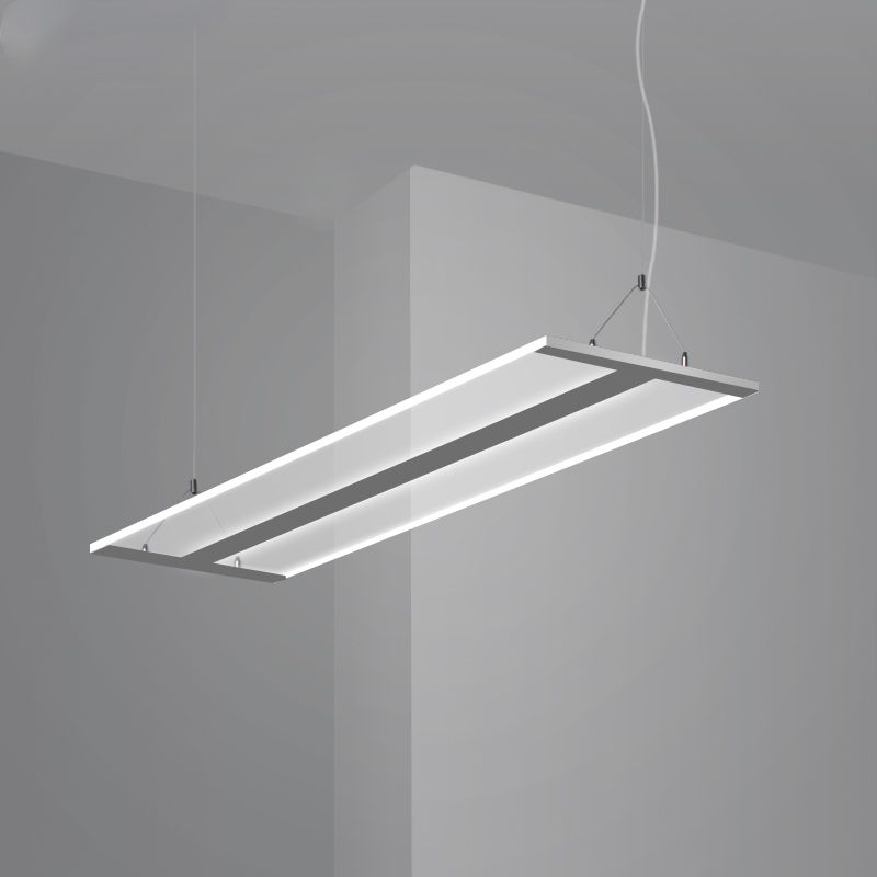 Ultra Slim Acrylic LED Light Fixture Modern Single Light Black/White Ceiling Lamp in Warm/White Light, 35.5"/47" Wide