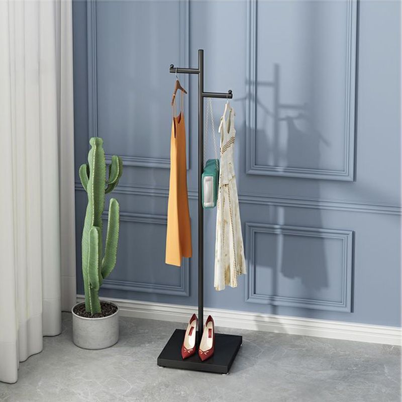 Modern Style Coat Rack Pure Color Standing Hooks Design Hall Tree