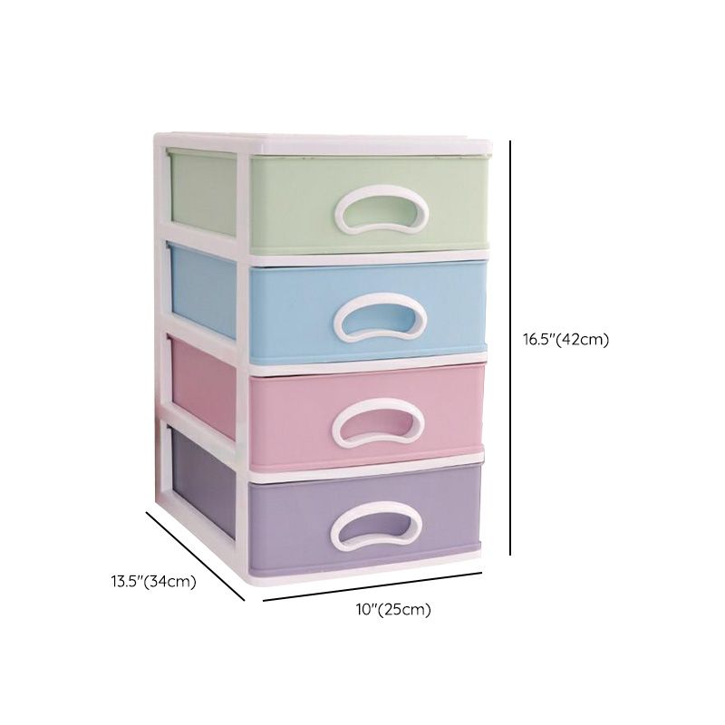 File Cabinet Plastic Lateral Modern Filing Cabinet with Drawers for Home or Office