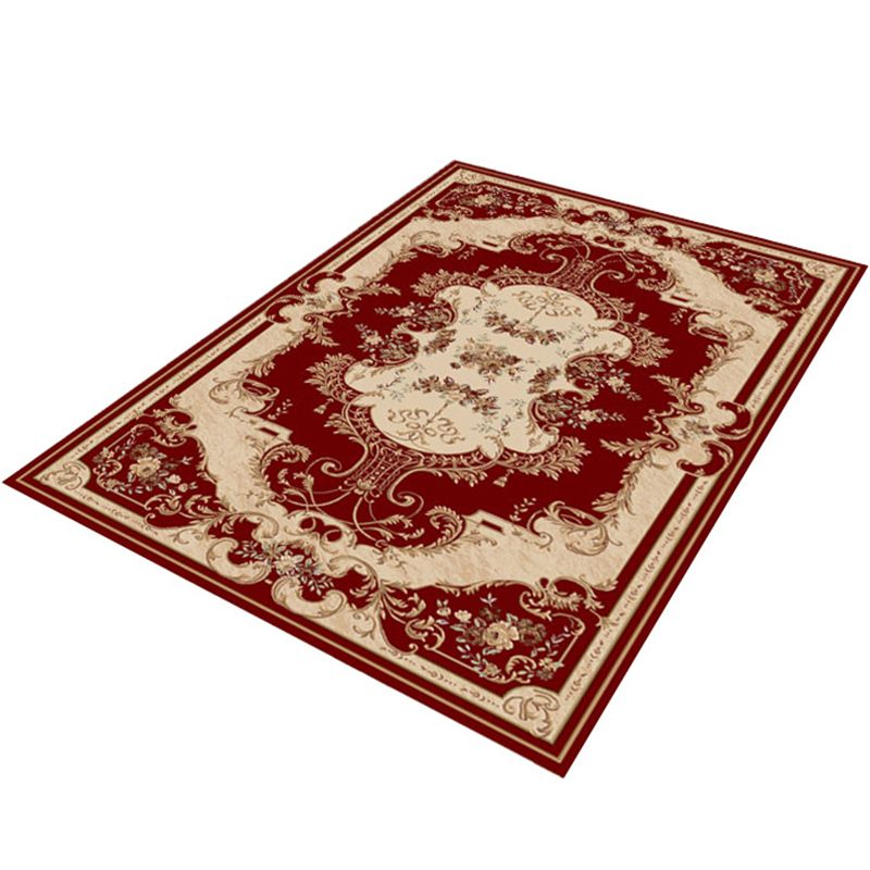 Tapis de motif tribal rouge