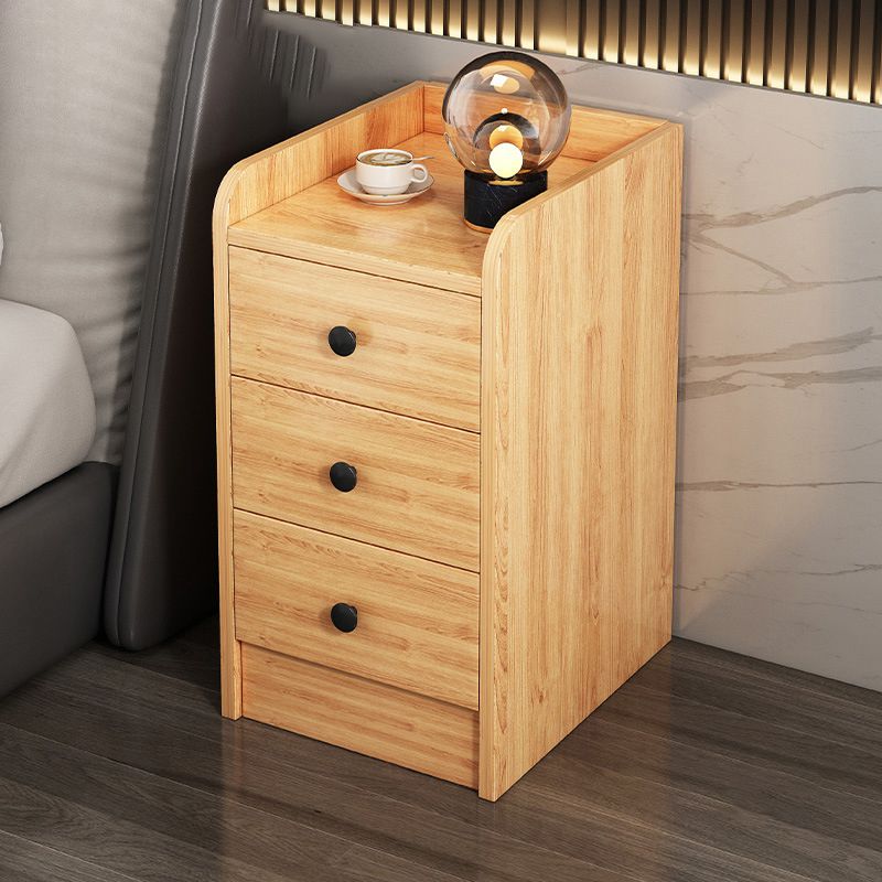 Modern Wooden Night Table Multi Drawers Nightstand for Bedroom