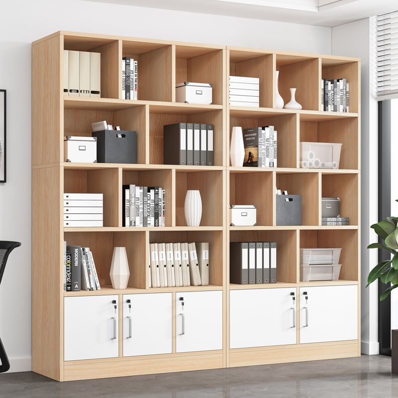 Engineered Wood Bookcase 11.8-inch Wide Contemporary Standard Bookshelf