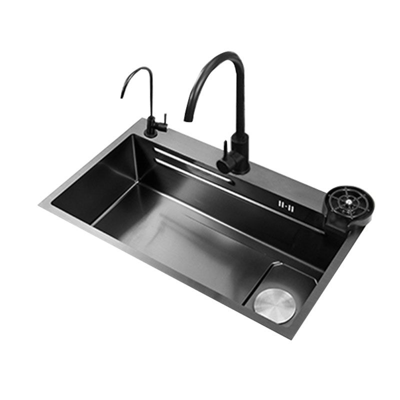 Contemporary Kitchen Sink Stainless Steel Kitchen Sink with Drain Assembly