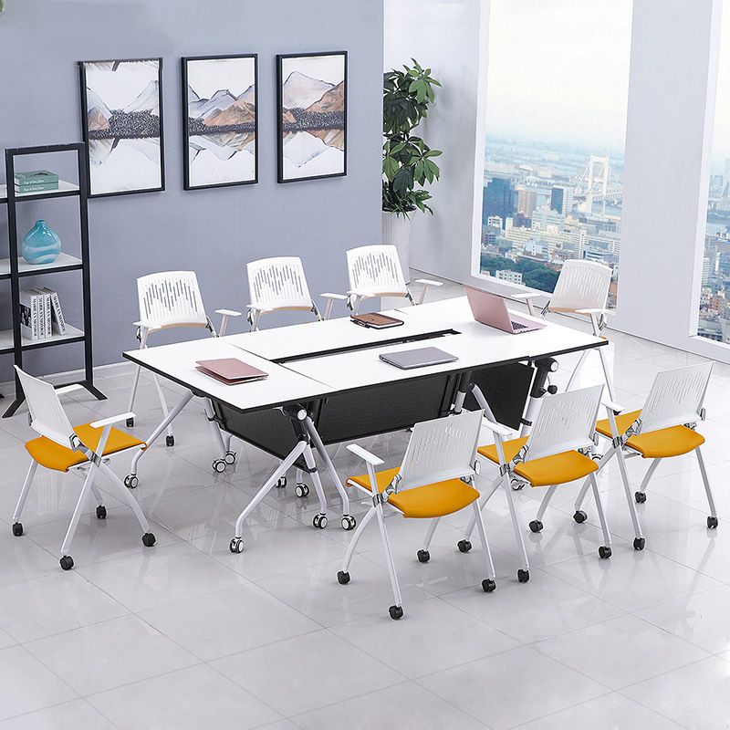 Modern Conference Chair with Mid Back Metal Frame Office Chair