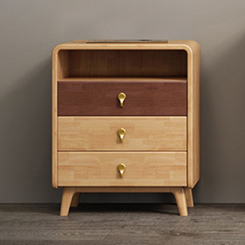 Contemporary Accent Chest with 4 Wooden Legs 15.74" Wide Chest with Drawers