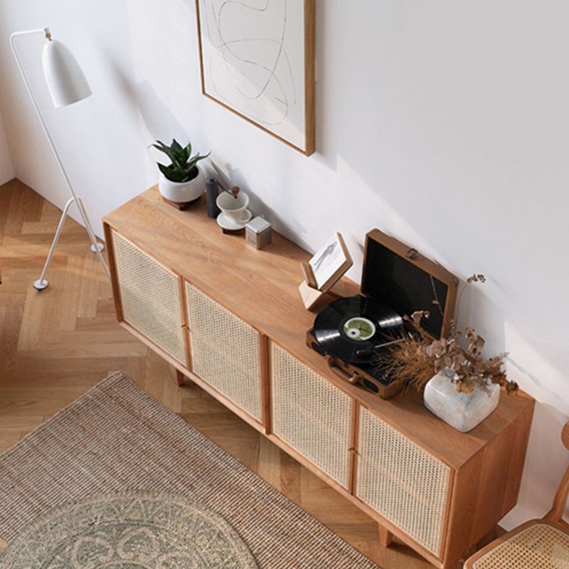 Home Storage Sideboard Modern Wooden  Sideboard Cabinet with Doors