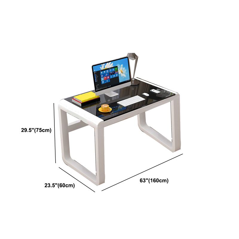 Glass Rectangle Gaming Desk Modern & Contemporary Computer Desk