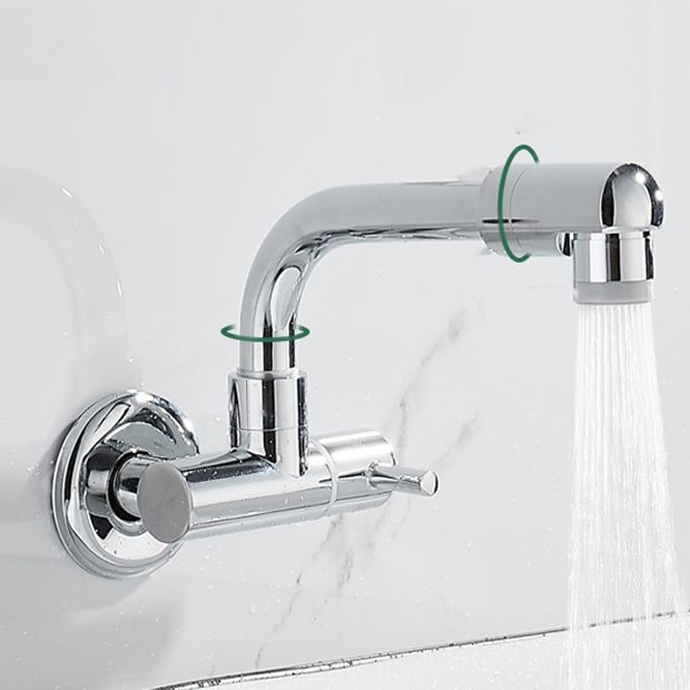 Wall Mounted Metal Tub Filler Low Arc Waterfall Bathtub Faucet