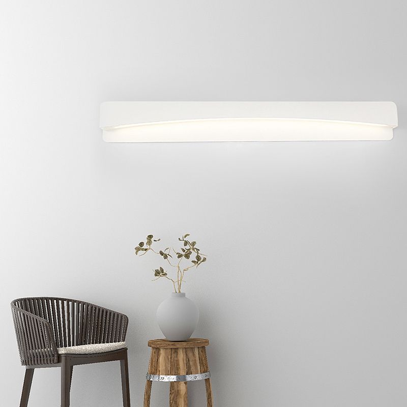 Acrílico Ligera de tocador rectangular LED modernista Ligera montada en la pared blanca en luz natural, 16.5 "/20.5" /24.5 "de ancho