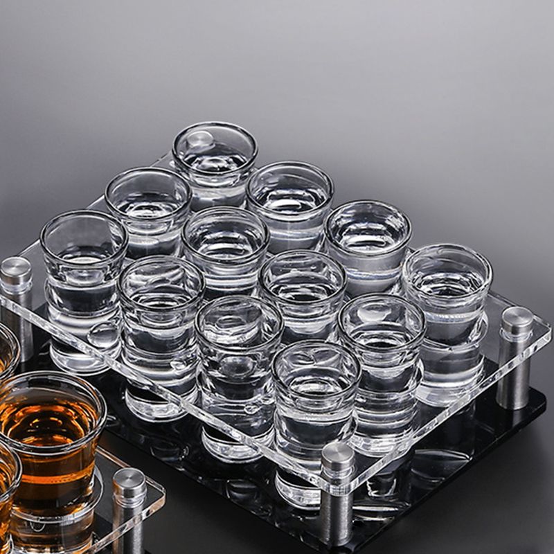 Acrylic Wine Glass Rack Tabletop or Countertop Free-Stand Modern Glass Rack