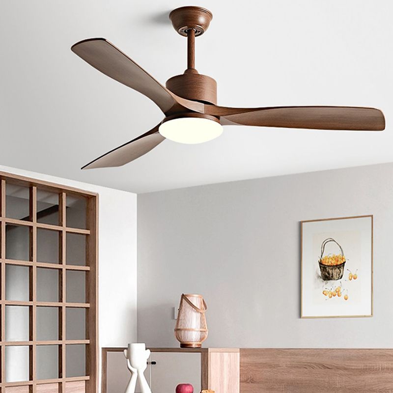 Metal and Plastic LED Ceiling Fan Modern Simple 3 - Blades Fan Lighting