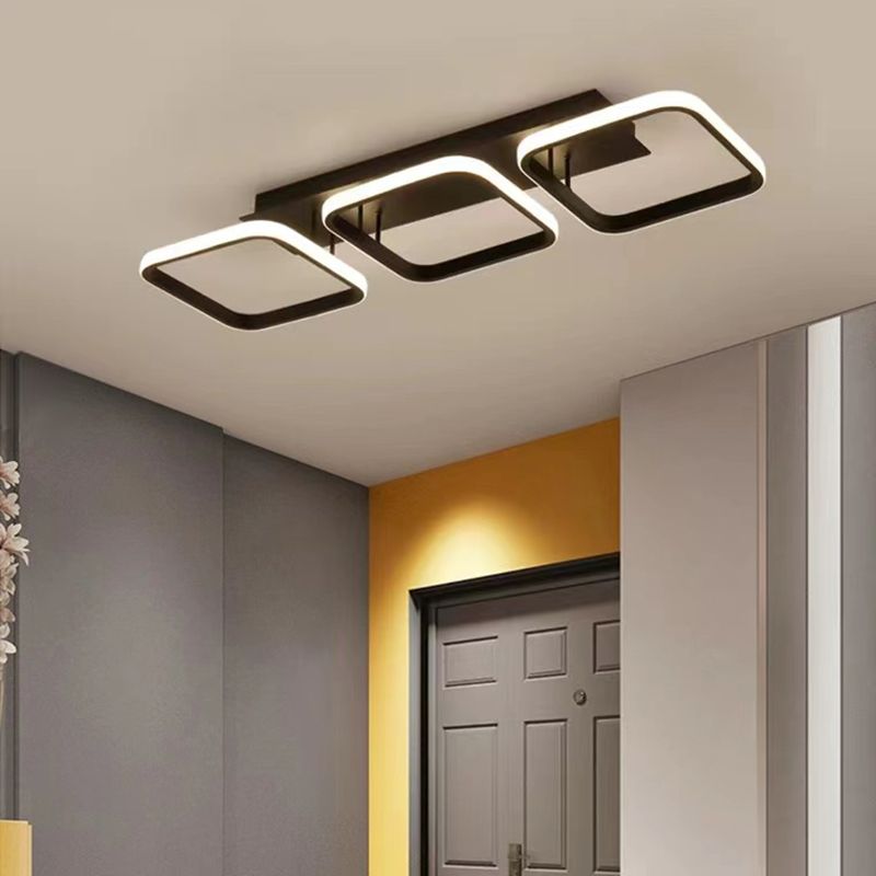 Modern Flush Mount Ceiling Light Metal Flush Mount Lighting for Hallway