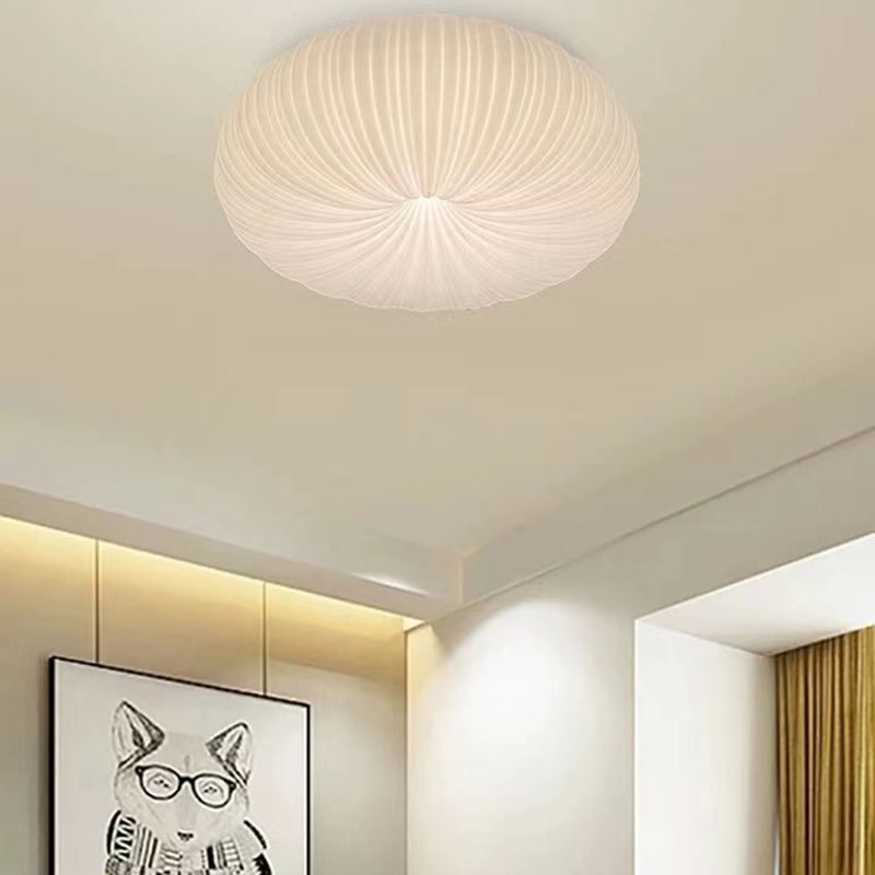 1-Light Pumpkin Shape Down Lighting Pendant Modern Hanging Pendant Light for Dining Room