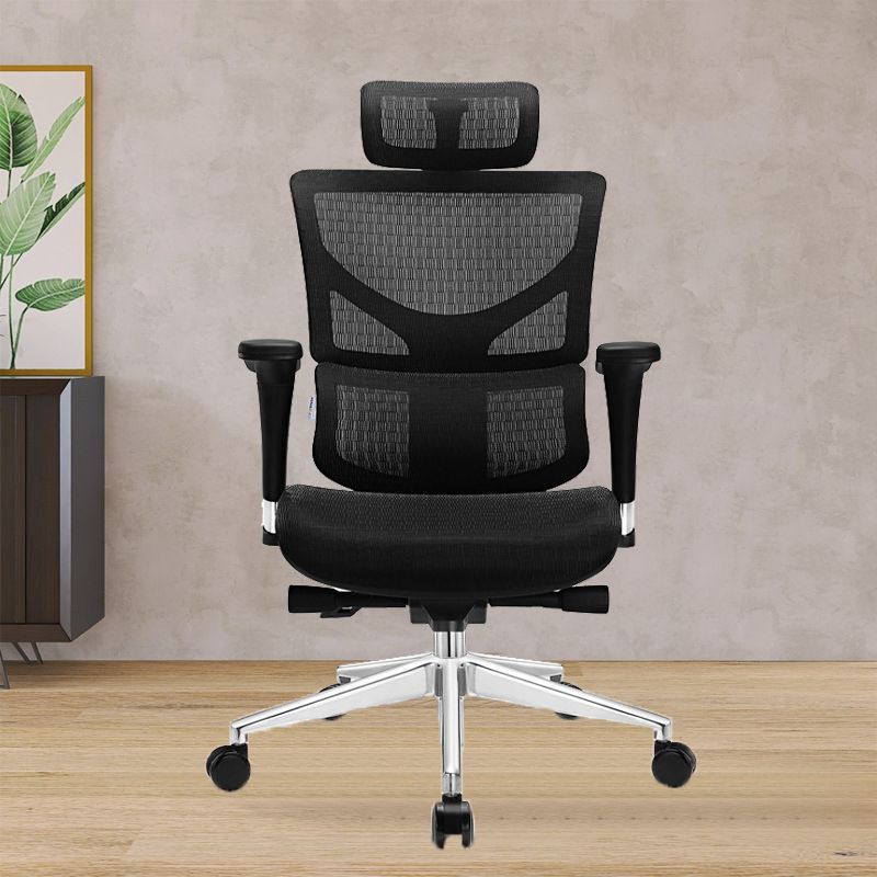 Modern Removable Arms Swivel Chair Adjustable Seat Height Office Chair with Wheels