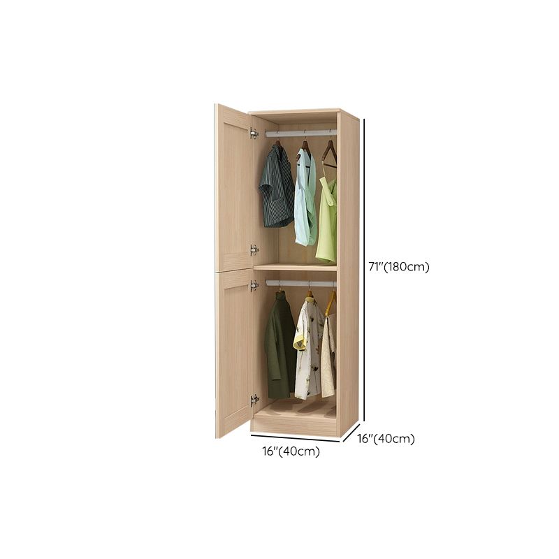 Solid Wood Kids Closet Modern Style Wardrobe Closet with Garment Rod