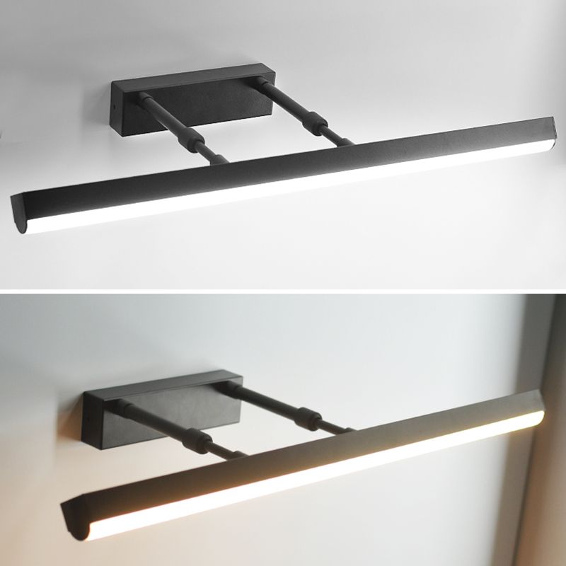 Modern Minimalist Style Streamlined Vanity Wall Sconce Aluminum Wall Sconce Lighting for Bathroom