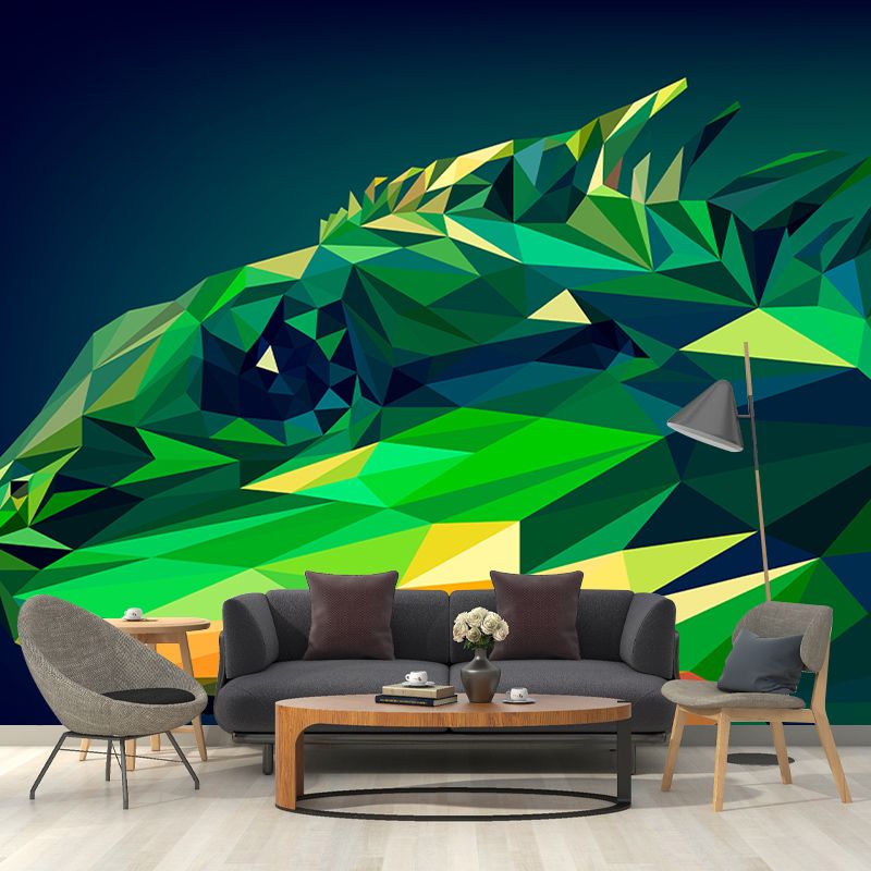 Stain Resistant Wallpaper Geometric Animal Modern Illustration Wall Mural