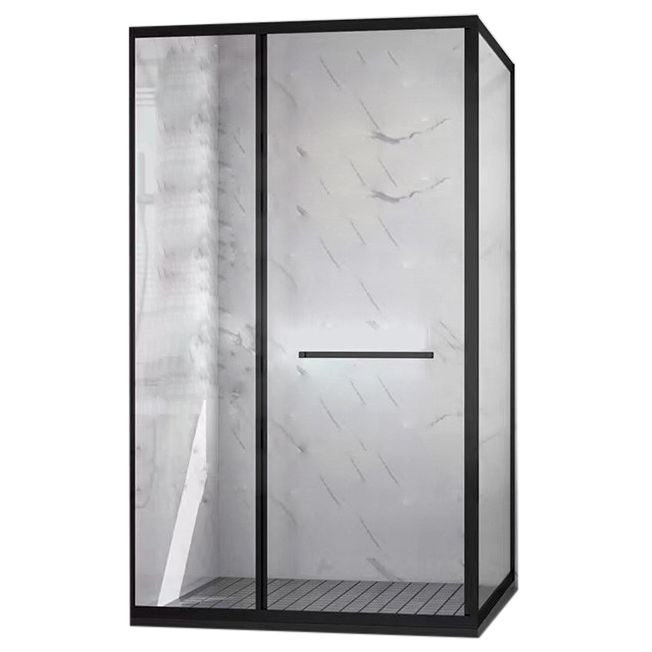 Framed Rectangle Shower Stall Clear Easy Clean Glass Shower Enclosure