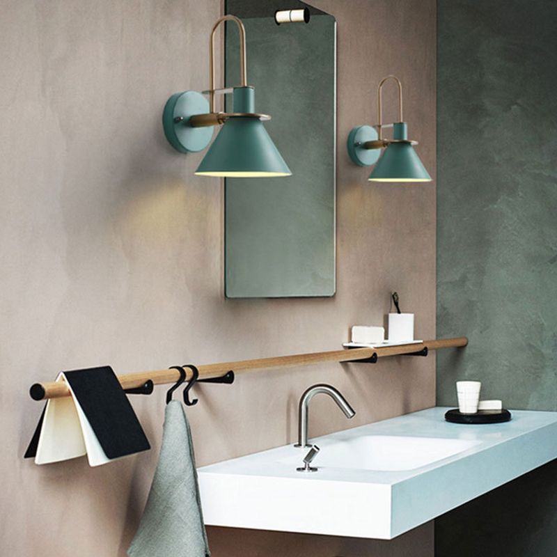 Industrial Colorful Vanity Light Simple Wall Light Sconce for Washroom