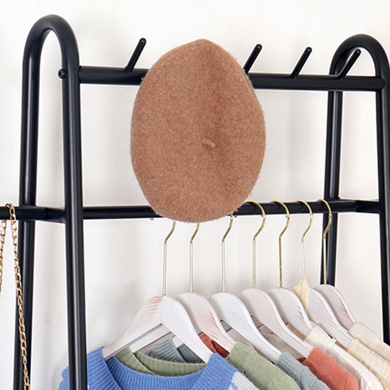 Metal Entryway Kit, Hooks and Hanging Rail Metal Coat Hanger