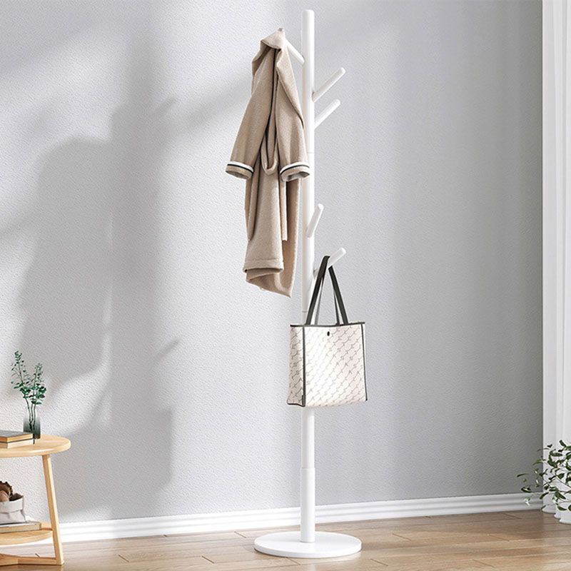 Modern Coat Hanger Wooden Framed Free Standing Coat Rack with Hooks