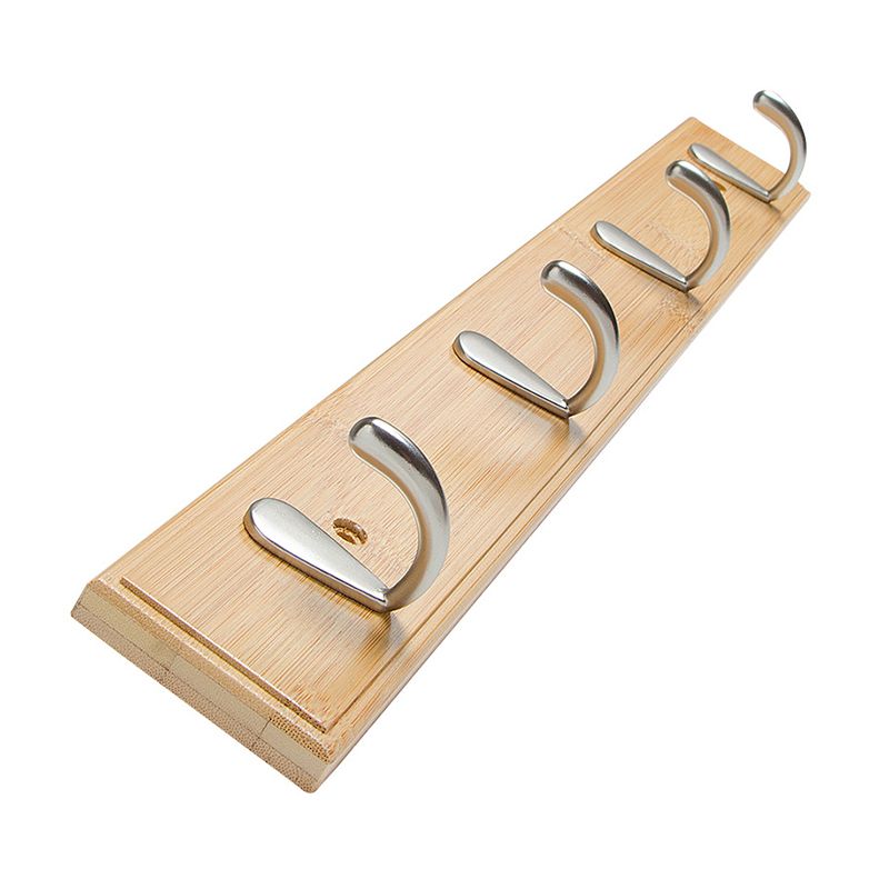 Modern Wooden Coat Hanger Wall-Mounted Hooks Hall Tree Coat Rack