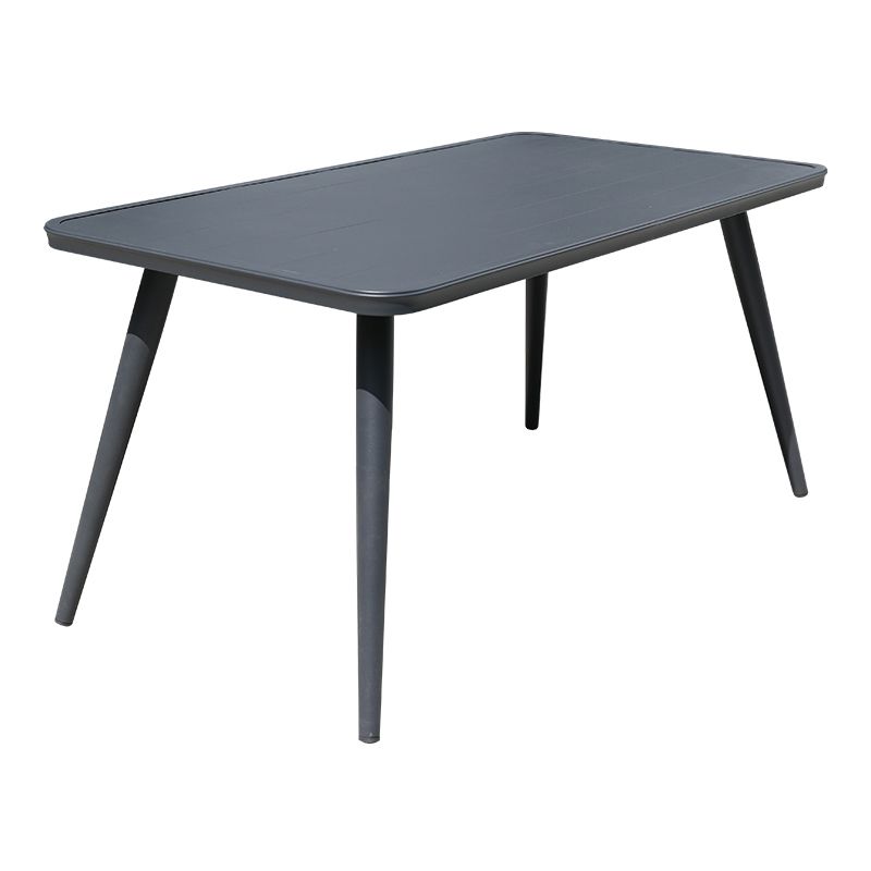 Metal Frame Dining Table Water Resistant Stone Table, 29.52" High