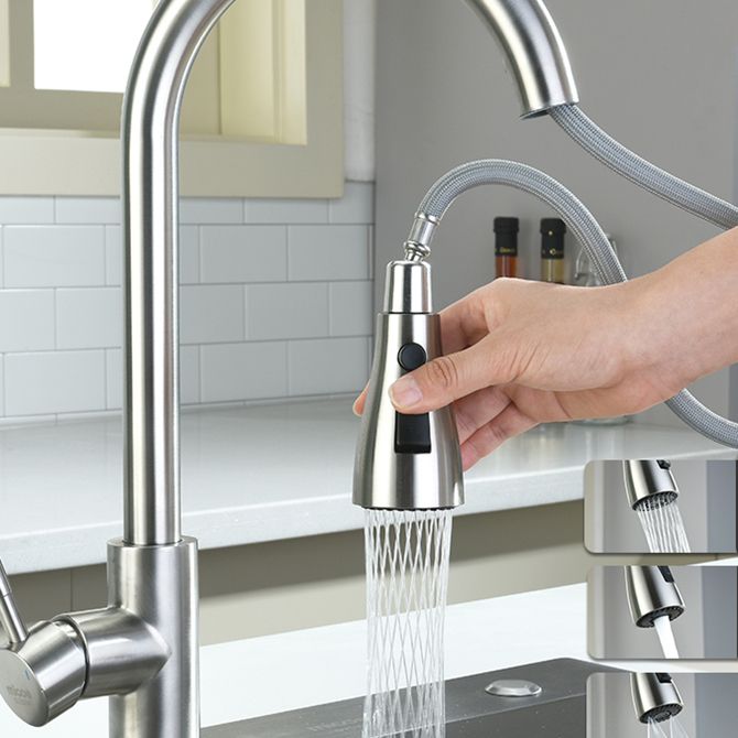 Modern Style Kitchen Faucet High Arc Pull Down Kitchen Faucet