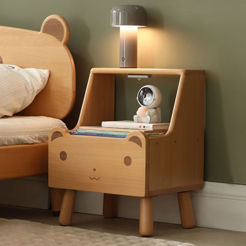 Modern Wood No Theme Lovely Kids Bedside Table Drawers Included