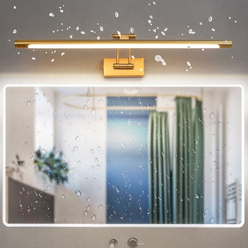 Simplicidad Luces de espejo de tocador cilíndrico Luz de pared de aluminio Accesorios para el baño