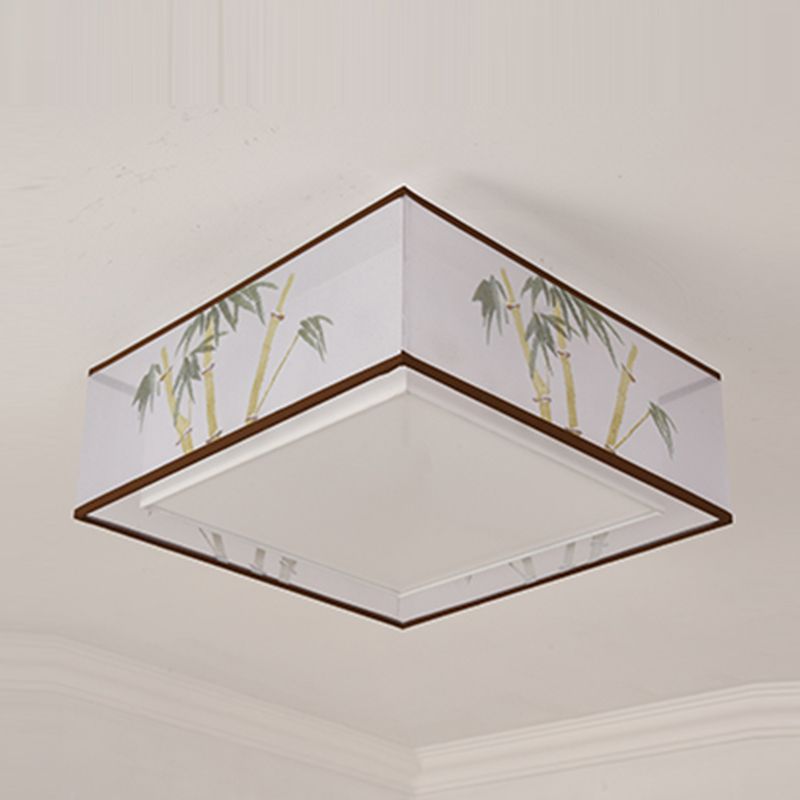 Geometry Ceiling Fixtures Contemporary Style Fabric Ceiling Mounted Lights