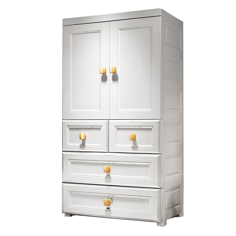 Contemporary Wardrobe Armoire Plastic Wardrobe Closet with Door