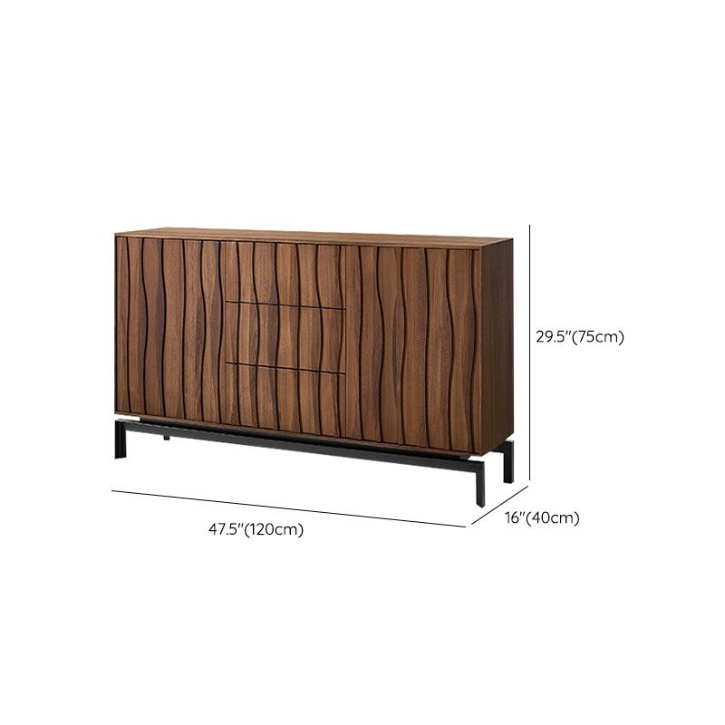 Modern 2 Doors Sideboard Server Cabinets Included Server for Living Room