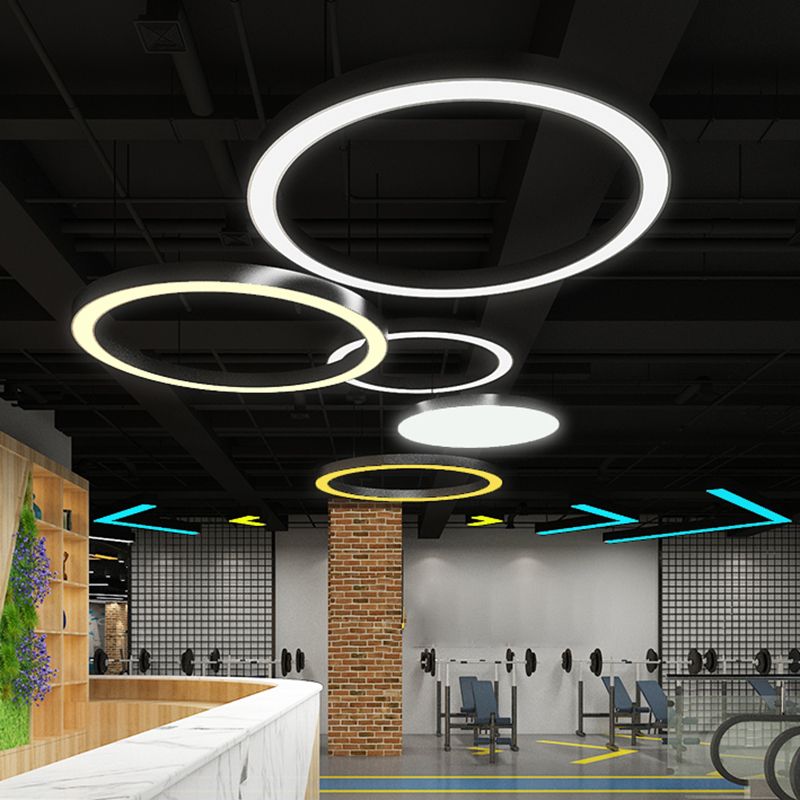 Modern Simple Hanging Light Circle Pendant Lighting Fixture for Meeting Room