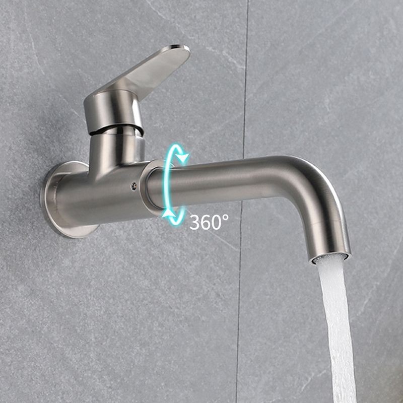 Modern Style Faucet Wall Mounted Single Lever Handle Faucet for Bathroom